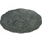 Ekena Millwork Cornelia Ceiling Medallion (Fits Canopies up to 4"), 22 1/2"OD x 1 1/2"P, Athenian Green Crackle CM22CNAGC - alternate 3